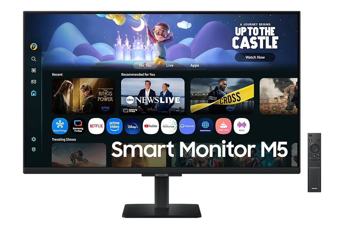 Monitor Led Samsung 32 Pulgadas /Smart Monitor M5/ Fhd (1920 X 1080)/ Va/ Plano/ Hdmi /Bt/ Wifi/ 60 Hz/ Negro