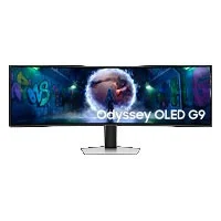 Monitor Led Samsung 49 Pulgadas / Odyssey G9 G93S Gamer / Widescreen / Dqhd (5120 X 1440) / Oled/ Curvo / Dp/Hdmi/ Micro Hdmi/Usb-C/ Max 240 Hz / Plata