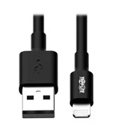 Cable De Sincronización Tripp Lite M100-006-Bk Cable De Sincronización Y Carga Usb A A Lightning, Certificado Mfi - Negro, M/M, Usb 2.0, 1.83 M [6 Pies] Garantía Limitada Por 2 Años