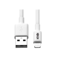 Cable Usb Tripp-Lite M100-006-Wh Cable De Sincronización Y Carga Usb A A Lightning, Certificado Mfi - Blanco, M/M, Usb 2.0, 1.83 M [6 Pies](Hasta 480 Mbps).Enchapado En Oro.