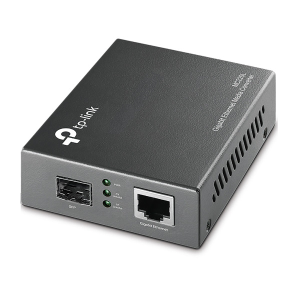Convertidor De Medios Tp-Link Mc220L Rj45 1000Mbps A Sfp Gigabit 0.55Km Multimodo Y 10 Km Monomodo