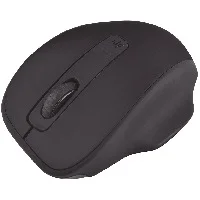 Mouse Optico Quaroni Inalambrico 4 Botones Color Negro Con Ajuste De Dpi 1600/1200/800