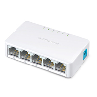 Switch  Tp Link Mercusys Ms105  5 Puertos Rj45 10/100 Mbps  No Administrable