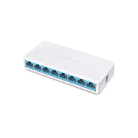 Switch Tp Link  Mercusys  Ms108 8 Puertos Rj45 10/100 Mbps No Administrable