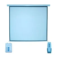 Pantalla Proyeccion Electrica Multimedia Screen Mse-178, 100 Pulgadas Diagonal, Medida 178 Cm X 178 Cm, Formato 1:1, Color Blanco Mate, Para Colgar O Pared