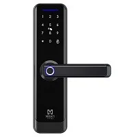 Cerradura Electronica Inteligente Mirati Interior Y Exterior, Huella Digital, Llave Fsica, Tarjeta Rf Control De Acceso
