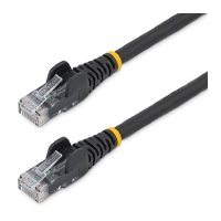 Cable Ethernet Cat 6 De 2 Metros - Lszh (Bajo Nivel De Humo Y Cero Halógenos) - Cable De Red Patch Utp Rj45 Poe  Negro, Cat6, Etl, 24Awg Startech
