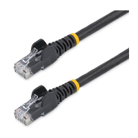 Cable De Red Ethernet Snagless Sin Enganches Cat 6 Cat6 Gigabit 0.5M - Negro Startech