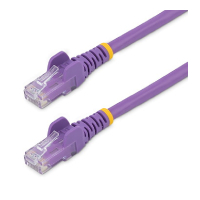 Cable De Red De 0.5M Púrpura Cat6 Utp Ethernet Gigabit Rj45 Sin Enganches Startech