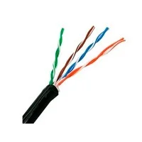 Cable Utp Exterior Saxxon 100% Cobre/ Categoria 5E / Color Negro/ 305 Mts/ Redes/ Video/ 4 Pares