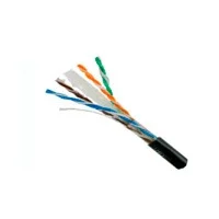 Bobina De Cable Utp  Saxxon Cat6 100% Cobre Con Gel/ 305 Metros/ Uso Exterior/ Color Negro/ Cumple Con Estandares: Iso/ Iec 11801 Ed2; Eia/ Tia568/ Ideal Para Cableado De Redes Y Video/