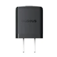 Cargador De Pared Baseus, Carga Rapida Tipo C 30W, Color Negro