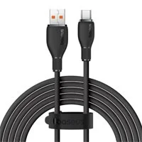 Cable Usb A Tipo C 6A Baseus 2 Mts, 100W, Color Negro