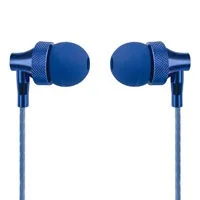 AUDIFONOS ALAMBRICOS IN-EAR CON MICROFONO PERFECT CHOICE STRETTO - AZUL