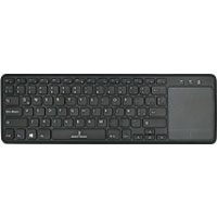 Teclado Inalambrico Con Touch Pad Teclas De Tijera Y Accesos Rapidos Conector Usb Perfect Choice - Negro