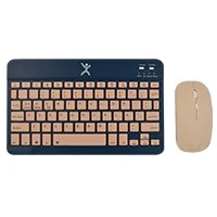 KIT TECLADO Y MOUSE PERFECT CHOICE COMPACTO BLUETOOTH 2 EN 1 GENOVA - AZUL