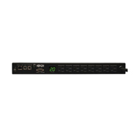 PDU MONOFASICO MONITORIABLE TRIPP LITE PDUMNH20 1.9KW, DE 120V, 8 TOMACORRIENTES 5-15R, 5-15P, CABLE DE 3.66 M (12 PIES), INTERFAZ DE PLATAFORMA LX, PARA INSTALACION EN RACK 1U.