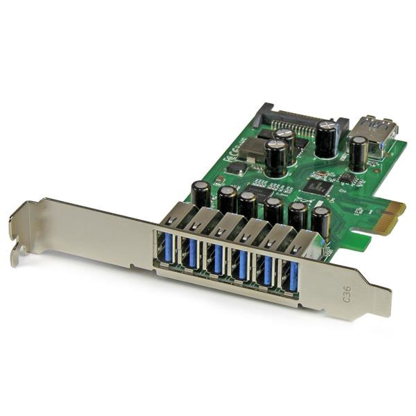 Tarjeta Pci Express De 7 Puertos Usb 3.0 Con Perfil Bajo O Completo - Startech.Com Mod. Pexusb3S7
