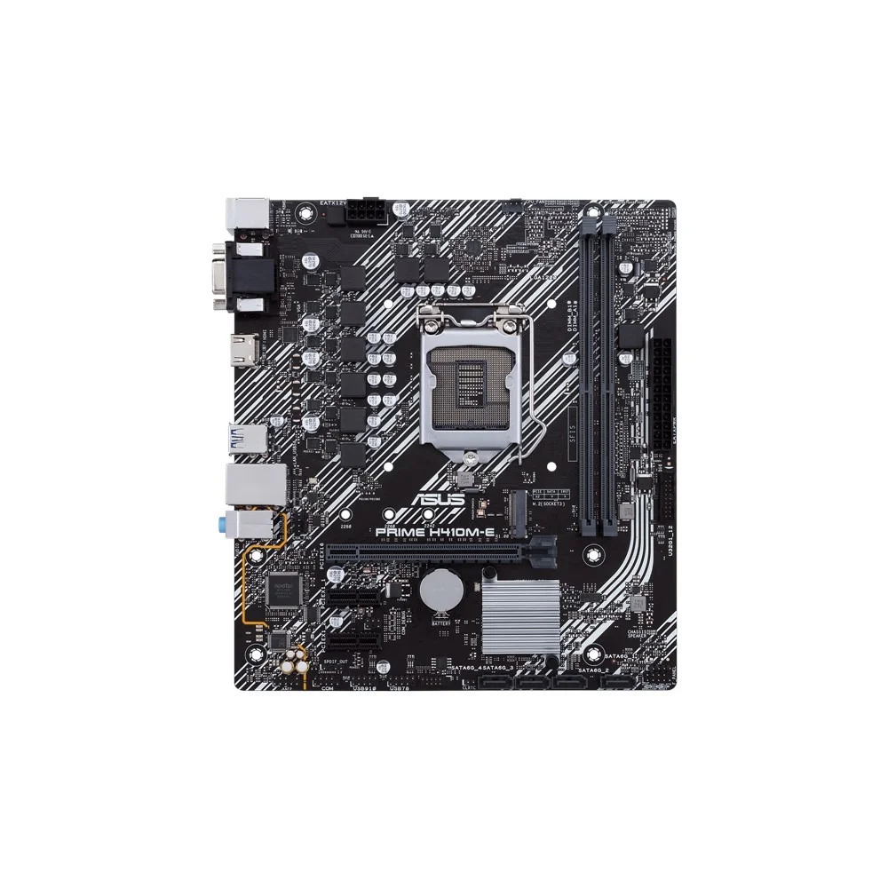 Mb Asus H410 Intel S-1200 10A Gen/2X Ddr4 2666/Hdmi/D-Sub/M.2/4X Usb3.2/Micro Atx/Gama Basica