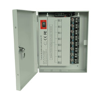 Fuentes De Energia/Saxxon/Psu1213D8H/Fuente De Poder Profesional De 11 A 15 Vcd/ 13 Amperes/ Para 8 Camaras Hasta 4K/ 1.6 Amperes Por Canal/ Proteccin Contra Sobrecargas/ Filtro De Ruido Por Canal/