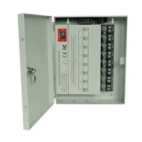 Fuentes De Energia/Saxxon/Psu1213D8H/Fuente De Poder Profesional De 11 A 15 Vcd/ 13 Amperes/ Para 8 Camaras Hasta 4K/ 1.6 Amperes Por Canal/ Proteccin Contra Sobrecargas/ Filtro De Ruido Por Canal/