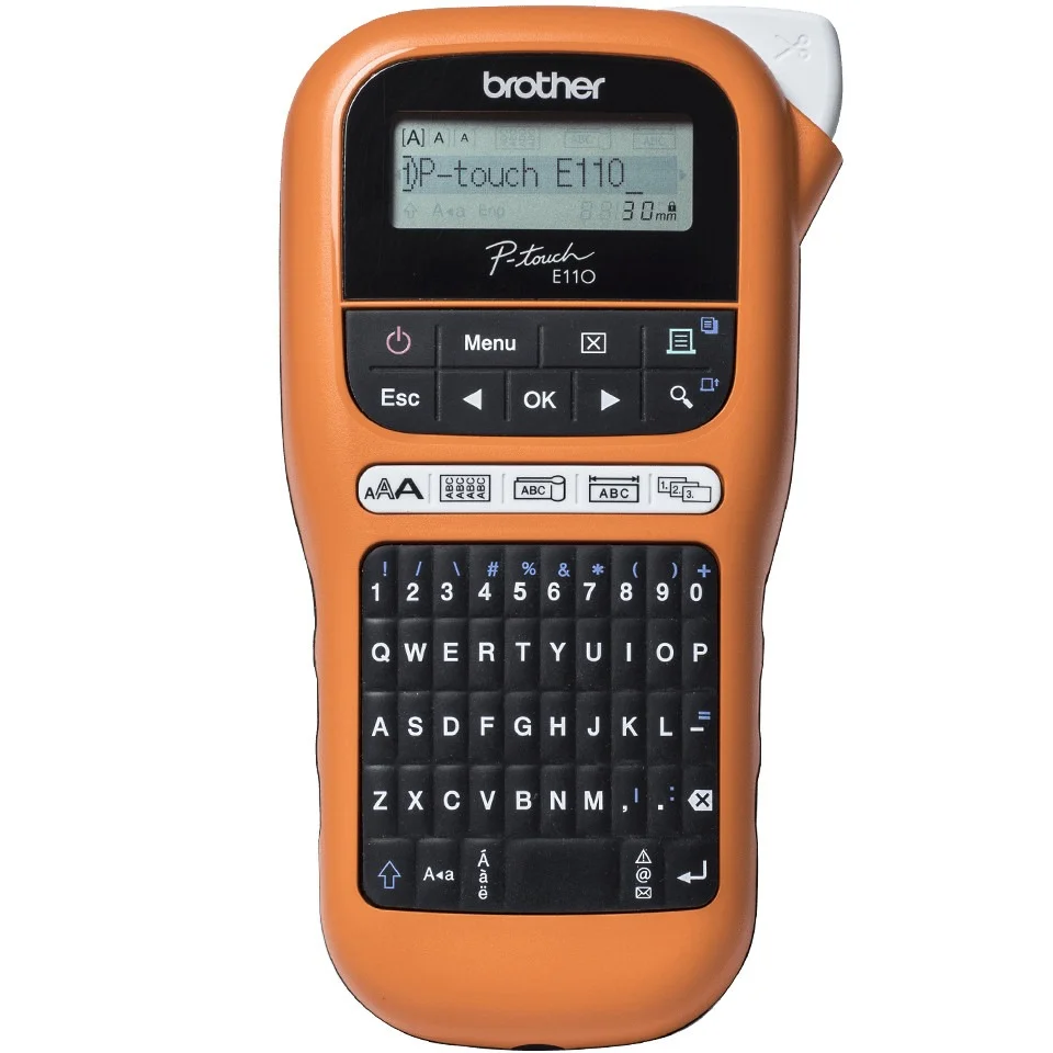 Rotulador Brother P-Touch Edge PT-E110 Impresora Etiquetas Transferecnia Termica 180x180 DPI Naranja