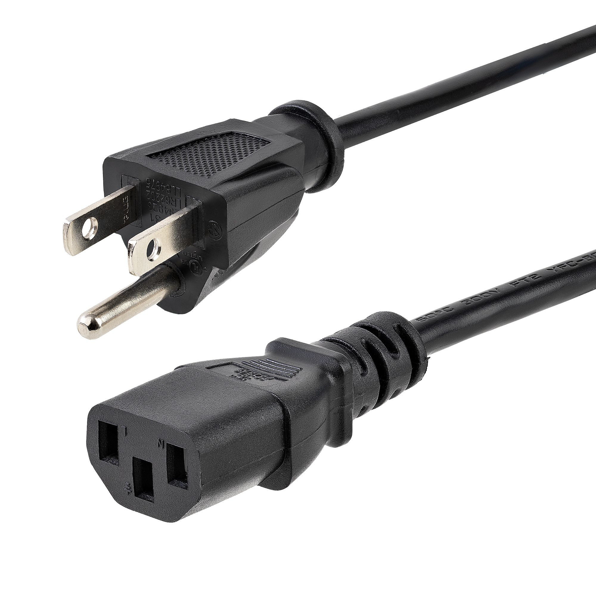 Cable De Corriente De 1.8M Estandar De Alimentacion Para Computadora - 18 Awg - Nema5-15P A C13 - 10A 125V - Startech.Com Mod. Pxt101