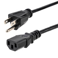Cable De Corriente De 7.6M Estandar De Alimentacion De Computadora, Nema 5-15P A C13, 10A 125V, 18Awg, Cable De Repuesto Para Impresora - Startech.Com Mod. Pxt10125