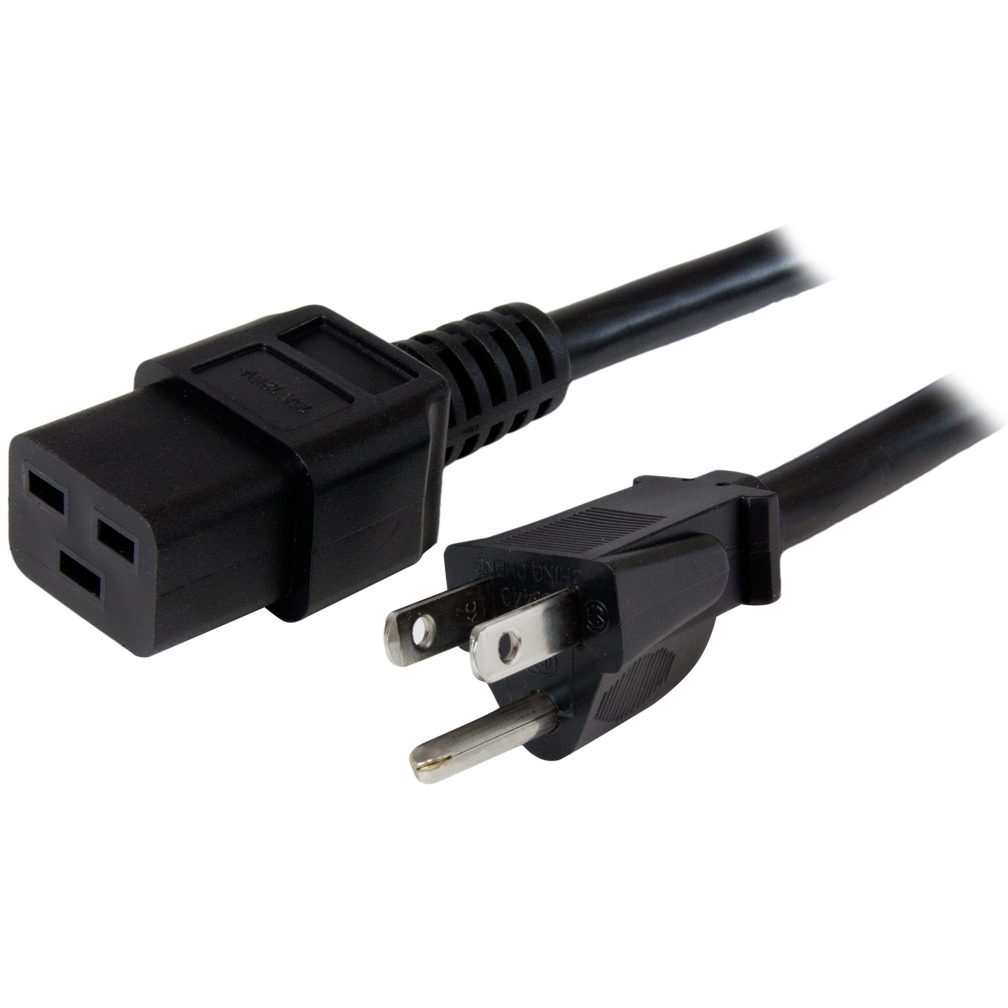 Cable De Corriente De 1.8M De Alimentacion - Servicio Pesado - 14Awg - Nema 5-15P A C19 - 15A 125V - Startech.Com Mod. Pxt515C19146