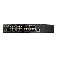Switch Qnap Qsw-M3216R-8S8T-Us, 16 Puertos / 8 10Gbesfp+ / 8 10Gbe Base-T(Rj45) / 1 Puerto De Gestion Gbe Rj45 /Administracion Web Capa 2
