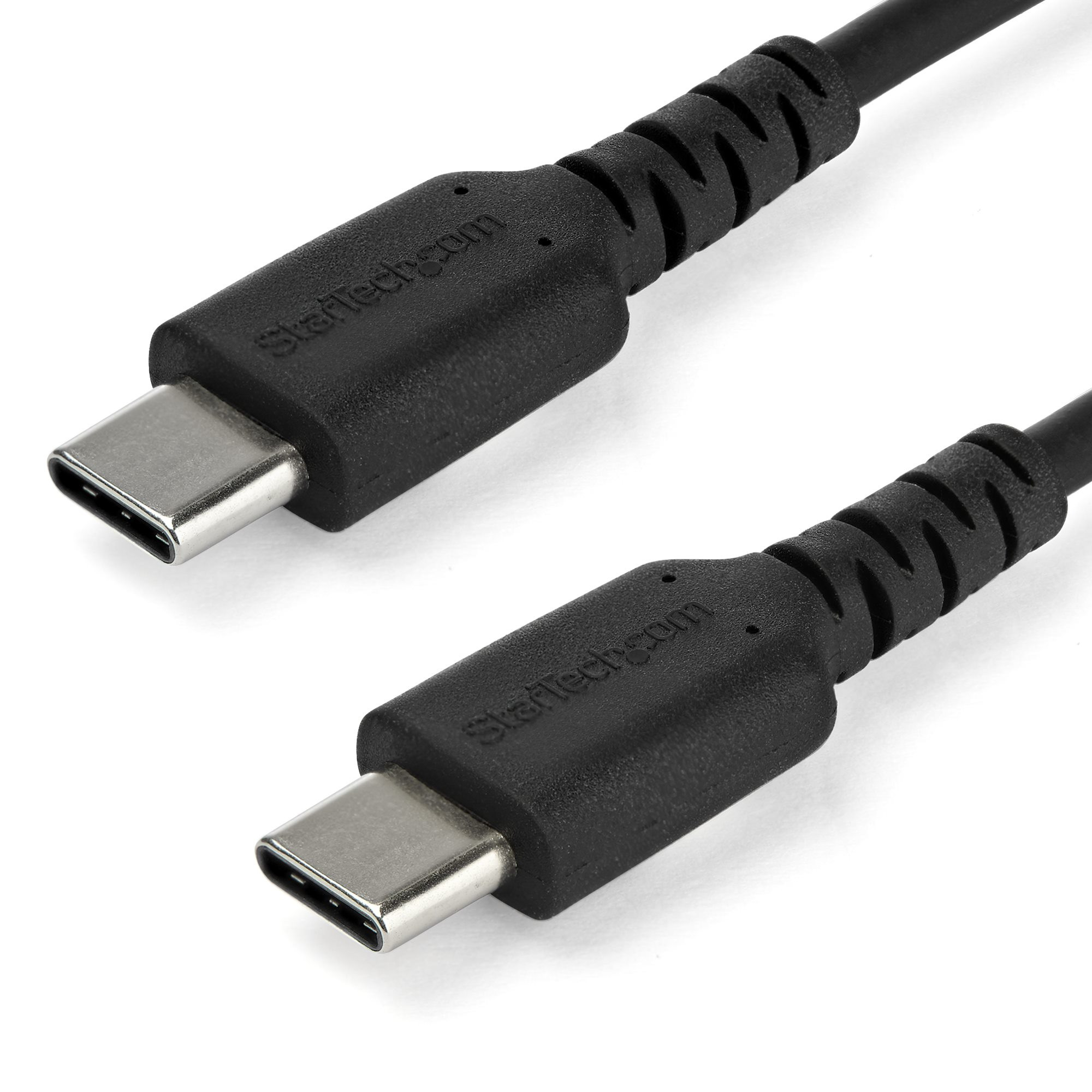 Cable De Carga De 2M Usb C - De Carga Rapida Y Sincronizacion Usb 2.0 Tipo C A Usb C Para Laptop - Revestimiento Tpe De Fibra De Aramida M/M 60W Negro - Ipad Pro Surface - Startech.Com Mod. Rusb2Cc2M