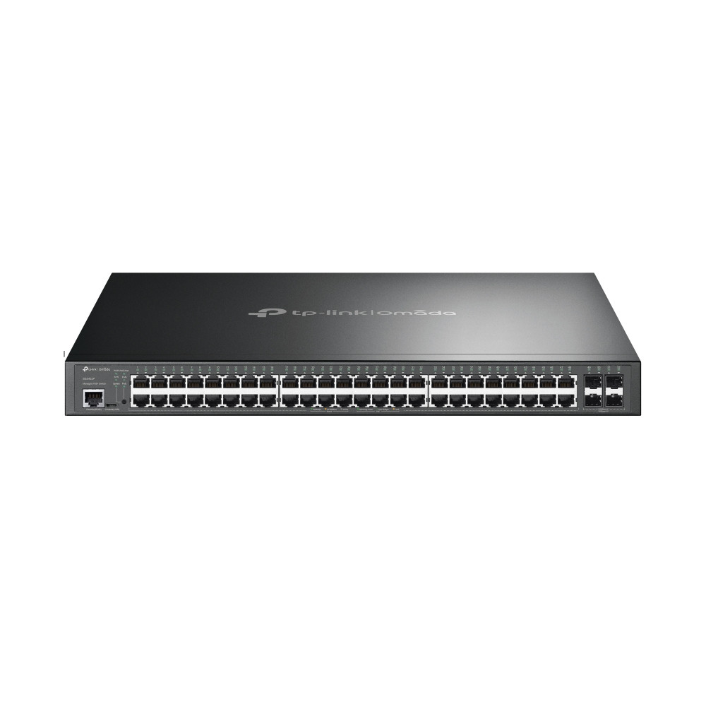 Switch Tp-Link Sg3452P L2 Administrable De 52 Puertos Gigabit Con 48 Puertos Poe 4 Ranuras Sfp
