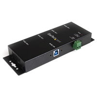 Hub Usb 3.0 De 4 Puertos - Concentrador Usb-A Industrial De Metal - De Montaje En Riel Din, Pared O Escritorio - Hub De Expansion Taa - Startech.Com Mod. St4300Usbm