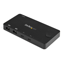 Switch Kvm Hdmi De 2 Puertos Usb-C/Cables - Compacto - Alimentado Via Usb - Para Macbook Ipad Pro Thinkpad Ideapad Elitebook - Startech.Com Mod. Sv211Hduc