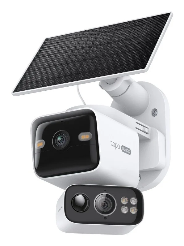 Camara De Seguridad Tp Link Tapo C645D Kit  Inteligente Con Doble Lente 360º Con Panel Solar