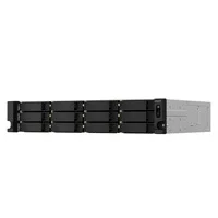 Nas Qnap Ts-1264U-Rp-4G/Fuente Redundante/ 12 Bahias Sata Hdd 3,5/Rack 2U/Nucleo Cuadruple 2.0 Ghz/4Gb Ddr4 Hasta 16Gb/2 Pto 2,5 Lan Gbe/ Usb 3.2 X2 /Hotswap/ No Incluye Discos