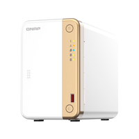 Nas Qnap Ts-262-4G /2 Bahias Nucleo Doble Hasta 2.9 Ghz, 4 Gb En Ram, /1 Lan 2,5 Gbe/Usb 3.2 X2/Sata/Hot-Swap/ Sin Discos/Hasta 40 Tb/ Intel Celeron N4505