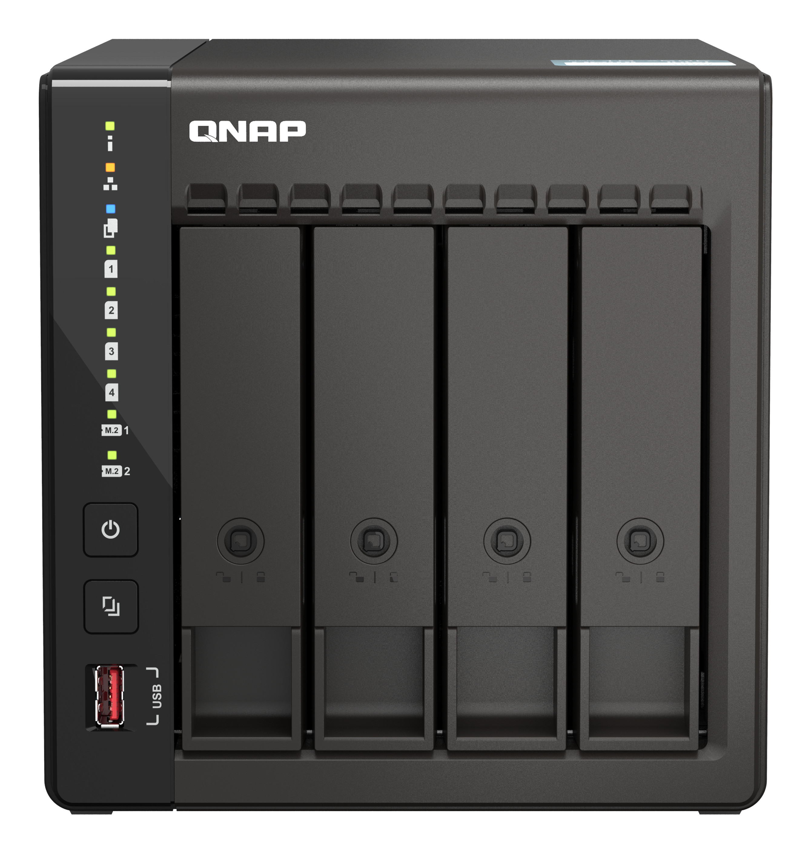 Nas Qnap Ts-453E-8G / 4 Bahias / Torre / Intel Celeron 4Nucleos 2.6Ghz / 8Gb Ram Ddr4 / Lan 2,5Gbe2 / Hdmi2 / Usb 3.22 / Usb 2.02 / Soporta M.2 22802 / Hot Swap / No Incluye Discos