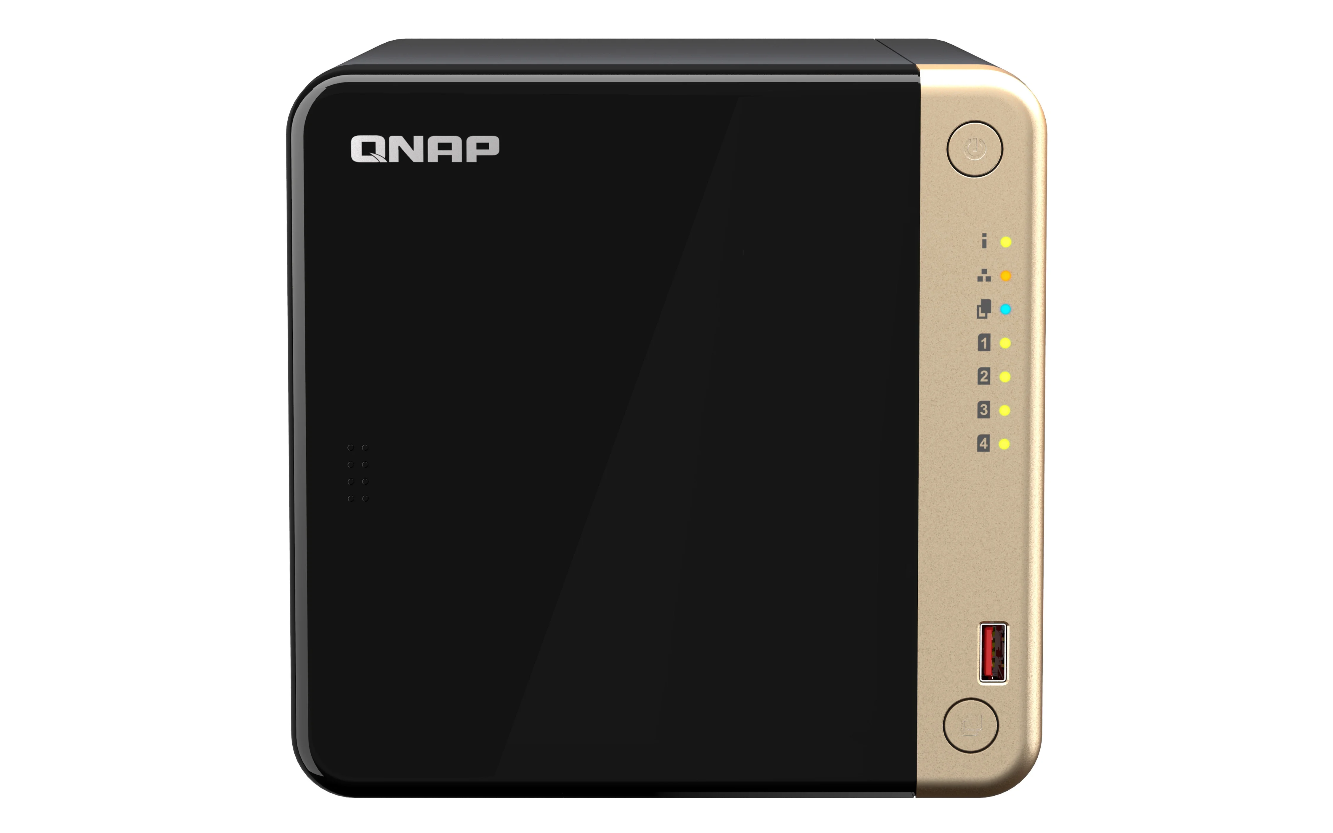 Qnap Ts-464 4-Bay High-Performance Desktop Nas. Intel 4C/4T Processor, Burst Up To 2.9Ghz With 8Gb Ddr4 Ram, 2 X 2.5Gbe, 2 X M.2 2280 Pcie Gen 3 X1, 1 X Pcie Gen3 X2 Slot For Network/Storage Expansio