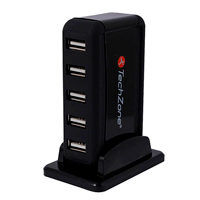 HUB - TECHZONE - TZ17HUB01 - 7 PUERTOS - USB 2.0