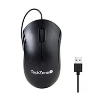 Mouse Alambrico TechZone de Materiales ABS 3Botones 1200Dpi Longitud de Cable 1.35Metros