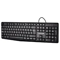Teclado - Techzone - Tzactca04 - Qwerty - Alambrico 1.35Mtrs - Teclas 105 - Negro