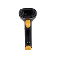 LECTOR CODIGO DE BARRAS - TECHZONE -  TZBESC3 - LED BIDIRECCIONAL - USB - 1D - ALCANCE 27CM - 100 LECTURAS POR SEGUNDO - INCLUYE BASE AJUSTABLE - NEGRO/AMARILLO