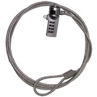 Candado de Seguridad TechZone con Combinación Tipo T Cerradura de 4 dígitos Acero Inoxidable Recubierto de Vinil