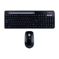 Mouse y Teclado Inalambricos Tasking Grey 800 1200 1600 DPI 4 Botones con Ranura para Smartphone