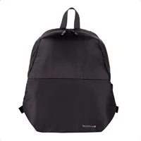 Mochila TechZone Lite TZLBP13 15.6 Poliester 420 D Twill Color Negro Laterales Ajustables