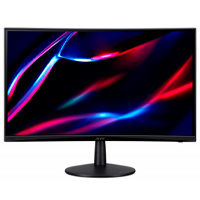 Monitor Acer Gamer Curvo Nitro Ed240Q Hbi, 23.6 Pulgadas, Fhd, 1920 X 1080, 100Hz, Va, 1Ms, Hdmi, Vga, Vesa, Inclu Cable Hdmi, 3 Años De Garantia