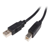 Cable Usb De 5M Para Impresora - 1X Usb A Macho - 1X Usb B Macho - Adaptador Negro - Startech.Com Mod. Usb2Hab5M