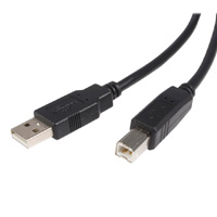 Cable Usb De 1.8M Para Impresora - Usb 2.0 Certificado - 1X Usb-A Macho - 1X Usb-B Macho - Negro - Startech.Com Mod. Usb2Hab6