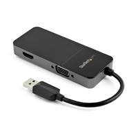 Adaptador De Video Externo Usb 3.0 A Hdmi Y Vga - 4K 30Hz - Tarjeta De Video Para Mac Y Windows - Multipuertos 2En1 - Startech.Com Mod. Usb32Hdvga